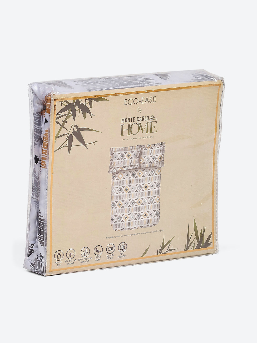 Printed Double Bed 210 GSM Duvet Cover - (Ecoease)