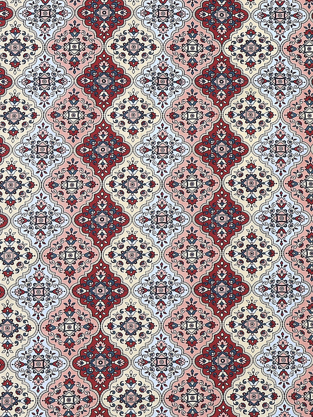 144 TC Cotton Double Bed 1 Fitted Bedsheet with 2 Pillow Cover (Solstice)