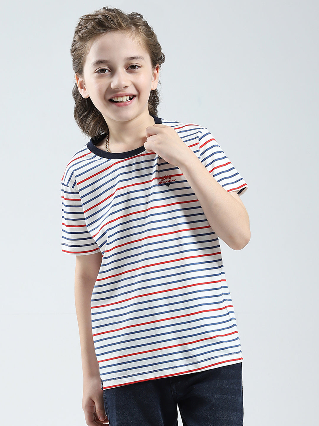 Boys Red, Yellow & White Printed Round Neck Half Sleeve T-Shirt (Pack of 3)