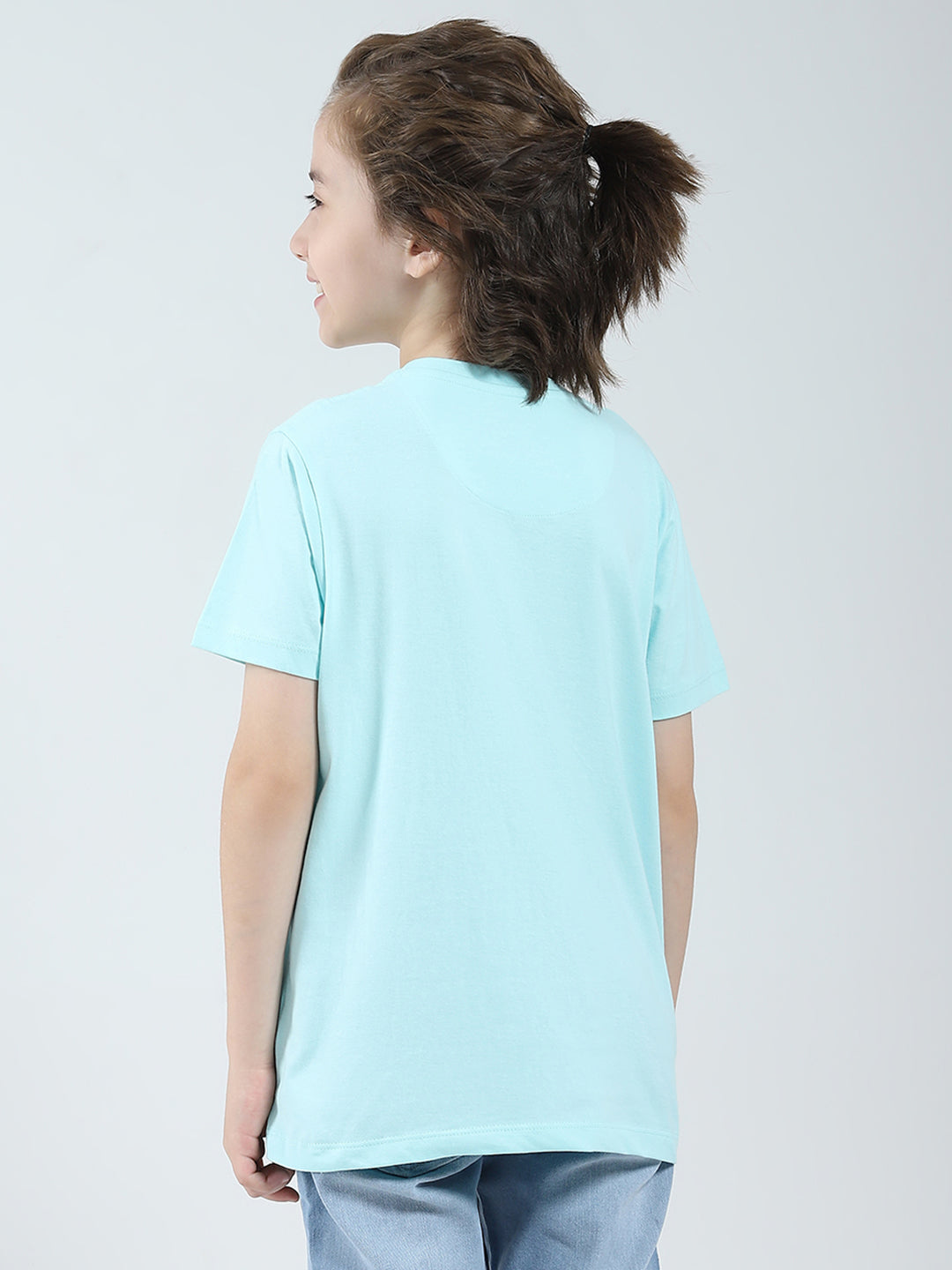 Boys Blue, Peach & Green Printed Round Neck Half Sleeve T-Shirt (Pack of 3)