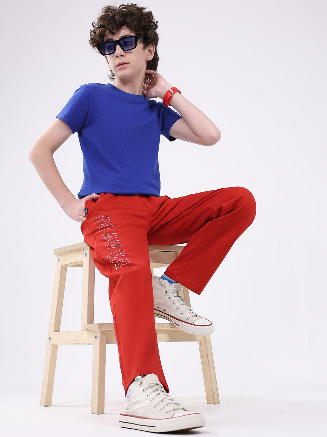 Boys Rust Printed Regular Fit Lower