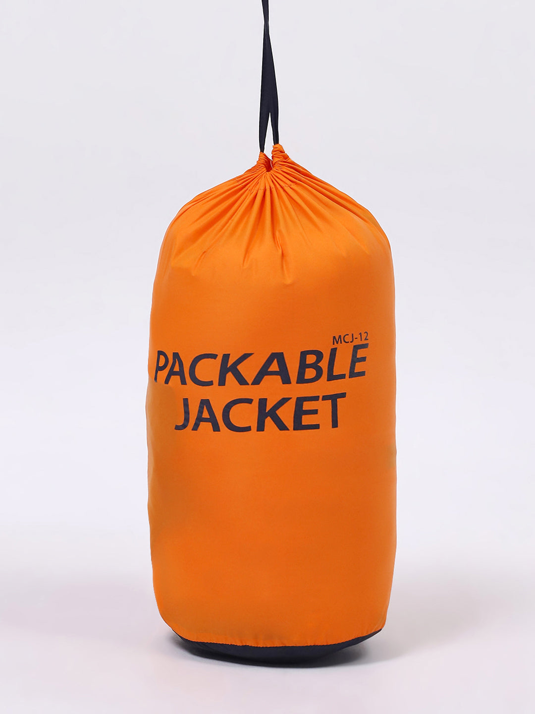 Boys Orange Printed Mock Neck Full Sleeve Boys Reversible Jacket