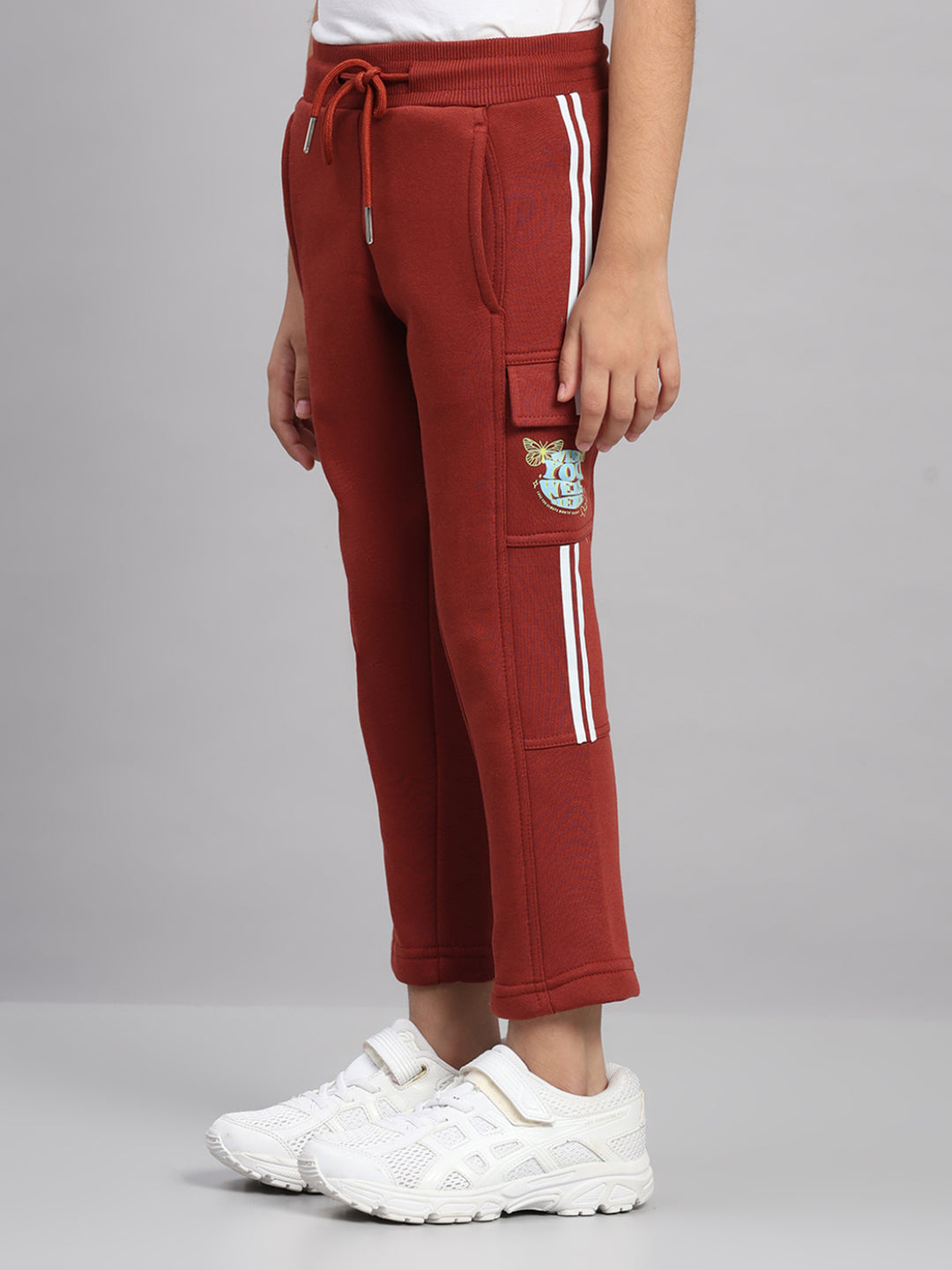 Girls Rust Printed Regular Fit Lower