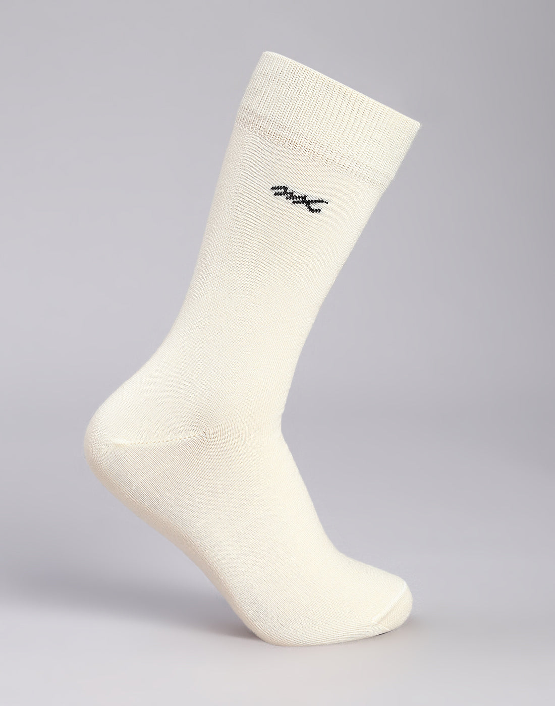 Men Cotton Blend Solid Calf Length Socks (1 Pair)