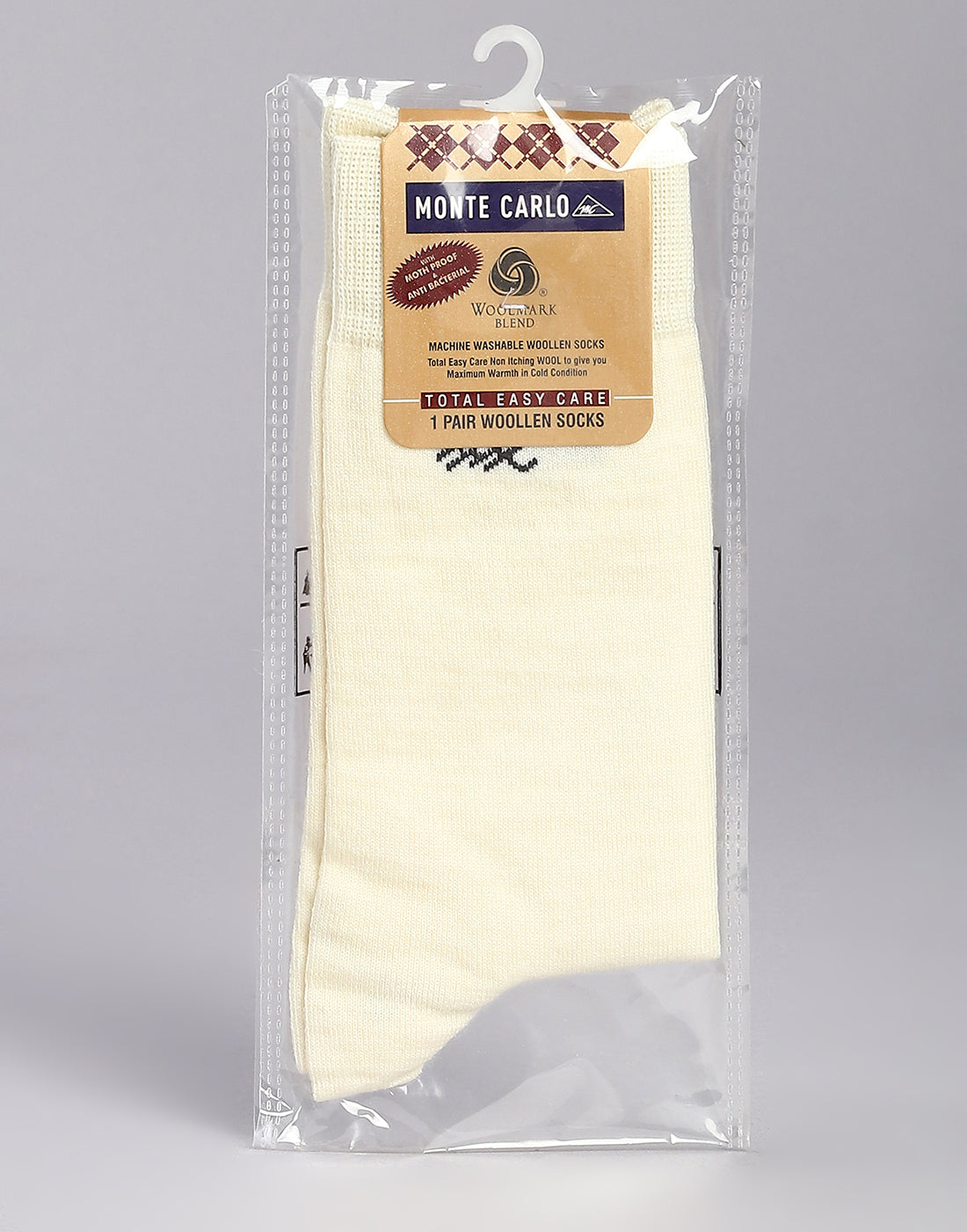 Men Cotton Blend Solid Calf Length Socks (1 Pair)