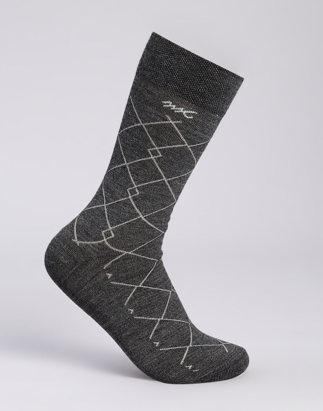 Men Cotton Blend Solid Calf Length Socks (1 Pair)