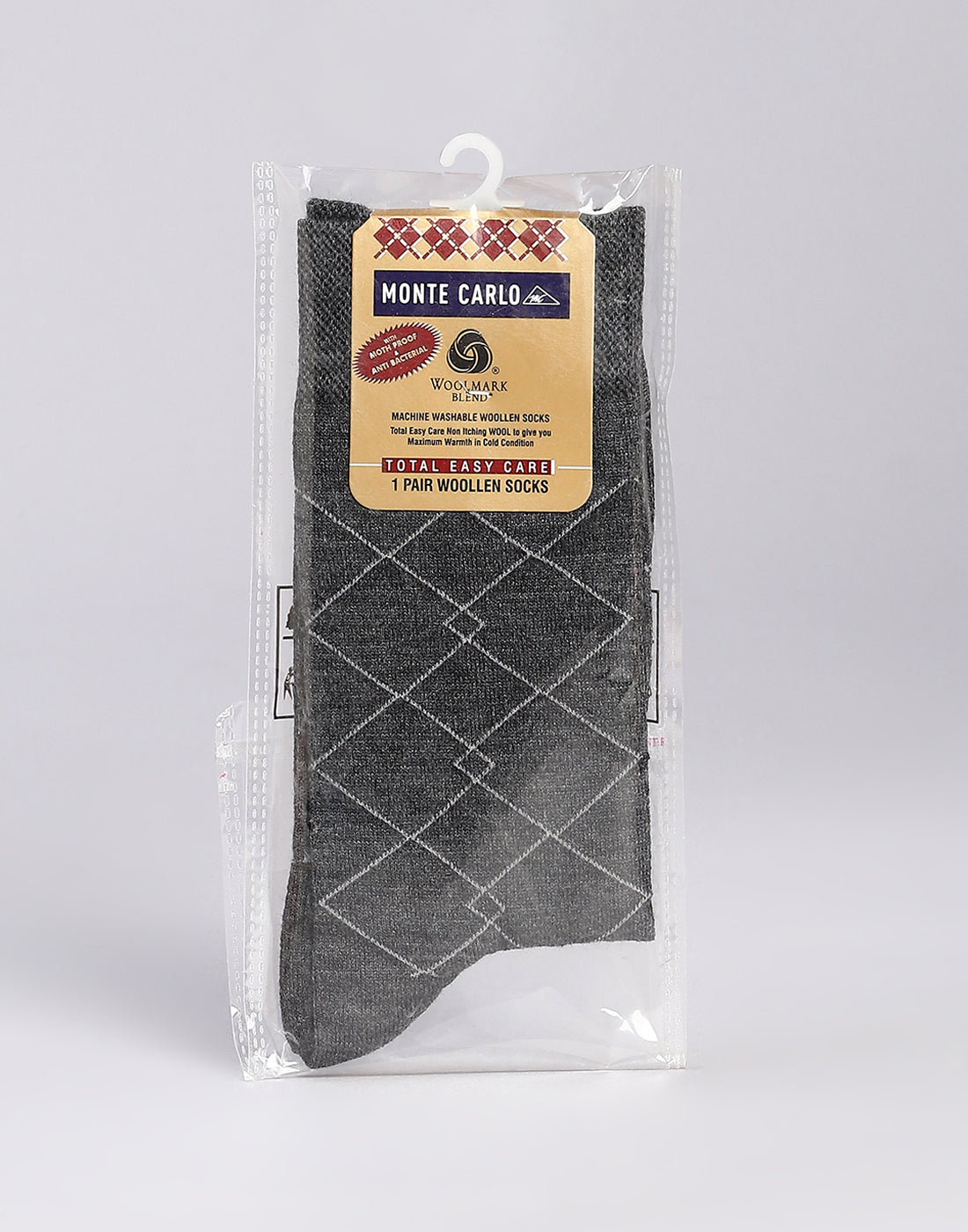 Men Cotton Blend Solid Calf Length Socks (1 Pair)