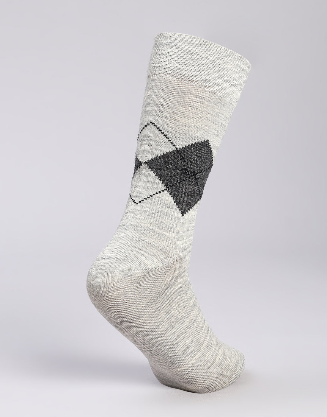 Men Cotton Blend Solid Calf Length Socks (1 Pair)