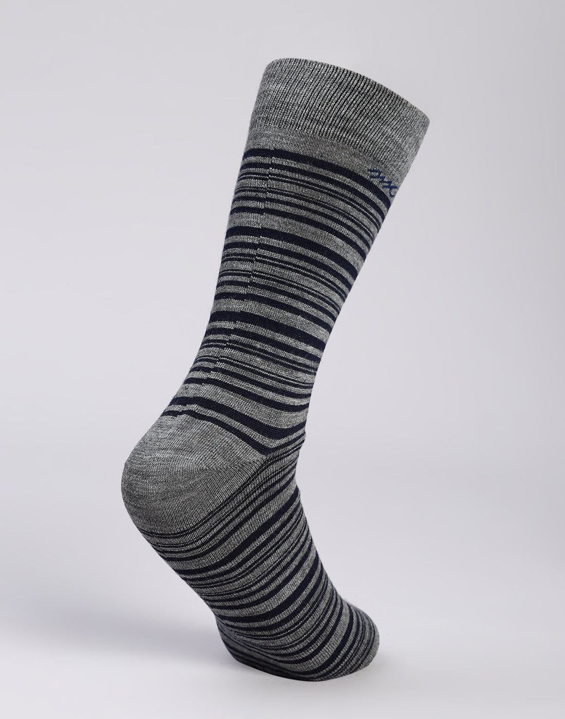 Men Cotton Blend Self Design Calf Length Socks (1 Pair)