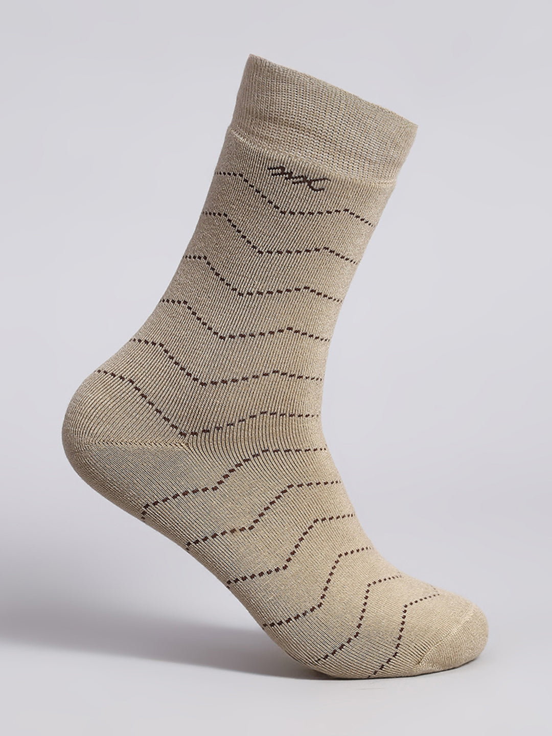 Men Wool blend Stripe Calf Length Socks (Pack of 2)