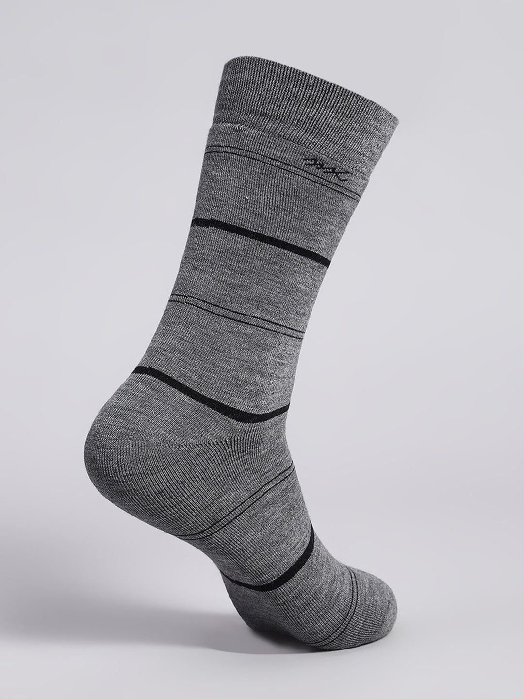 Men Wool blend Self Design Calf Length Socks (Pack of 2)