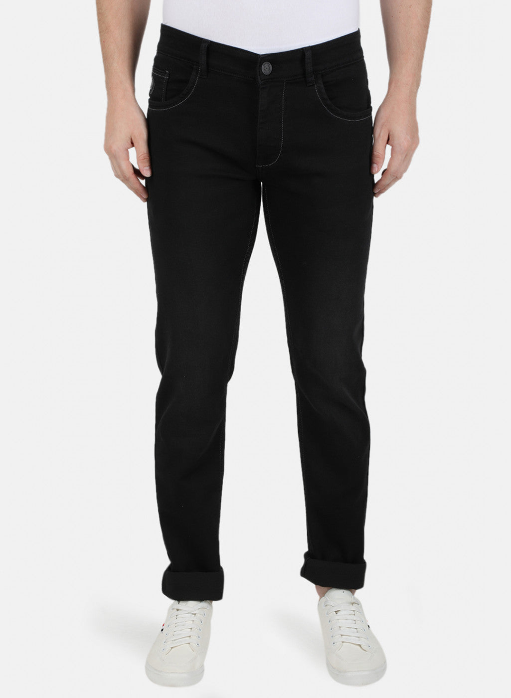 Mens Black Skinny Denim