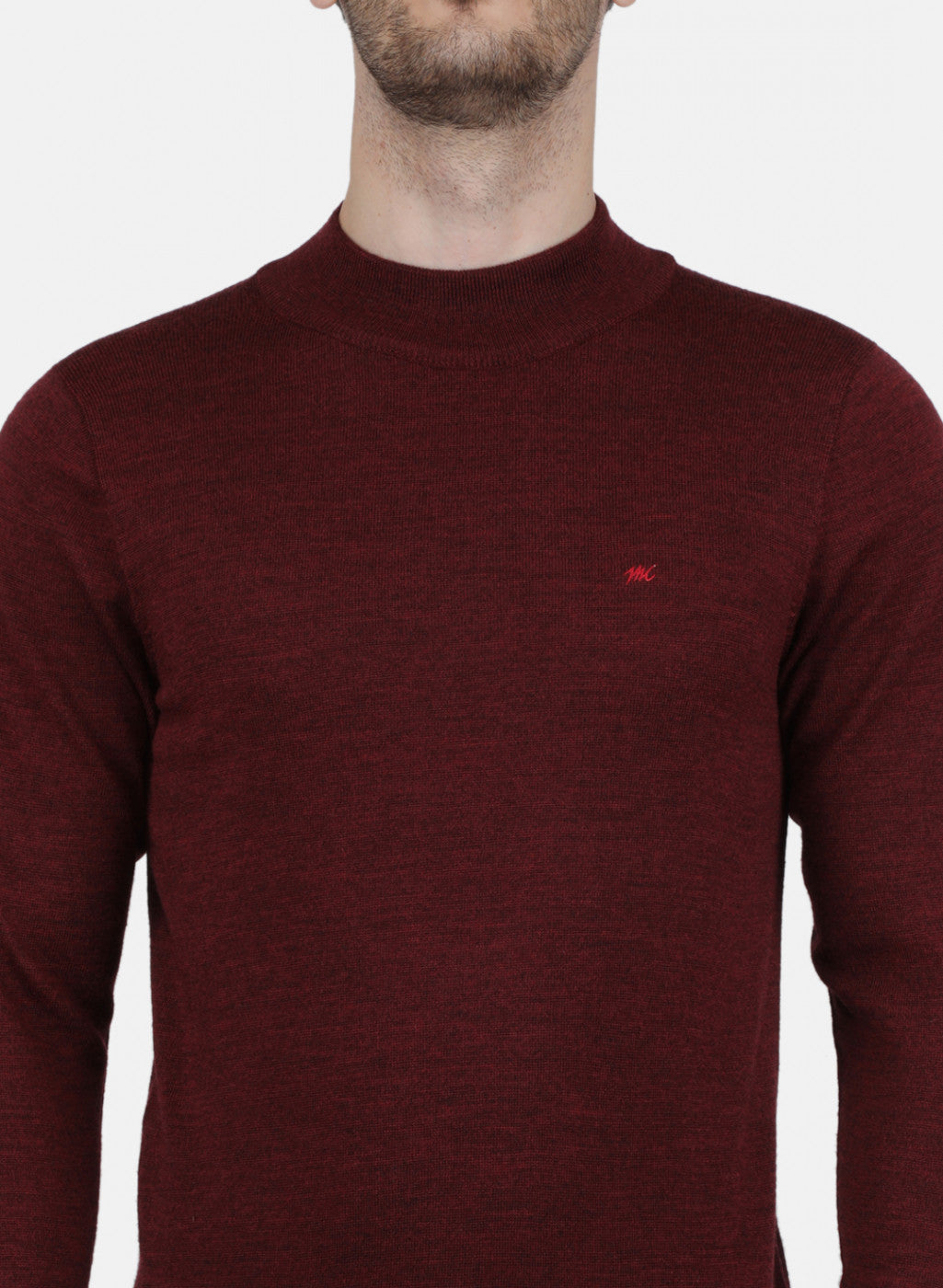 Men Purple Solid Pullover