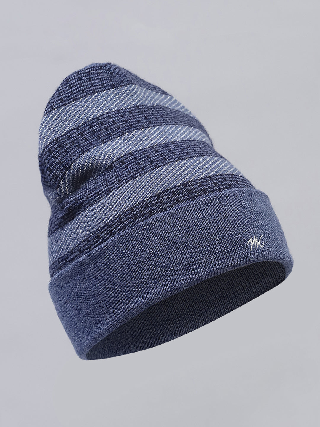 Men Blue Self Design Cap