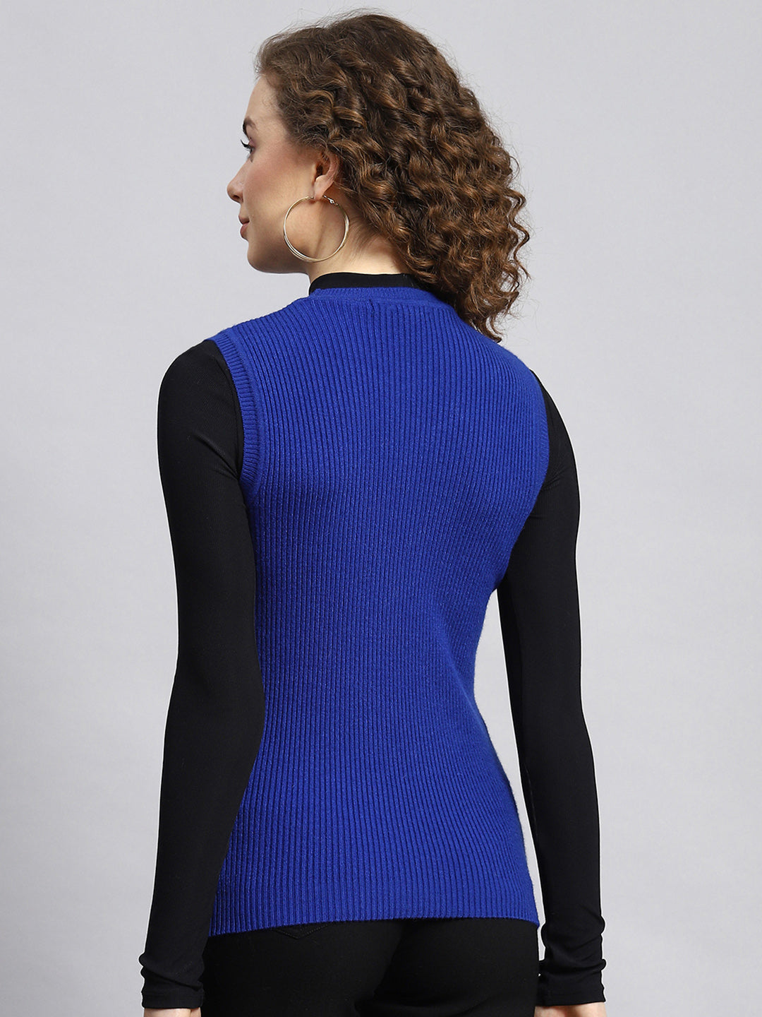 Women Blue Solid Sceavy