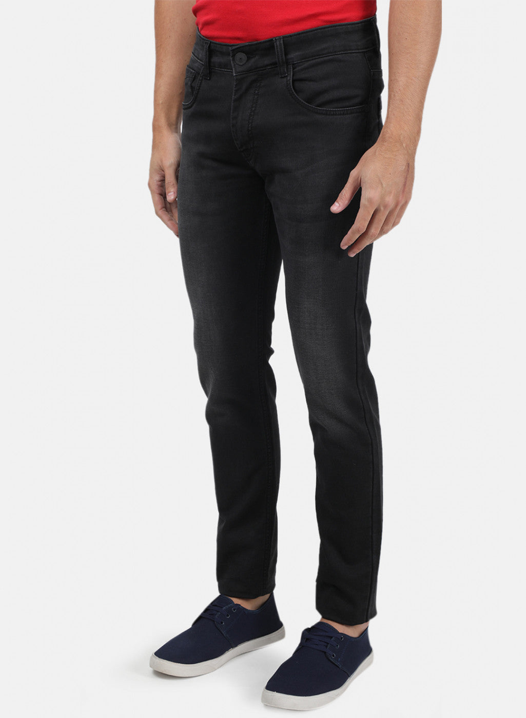 Men Black Normal Wash Denims