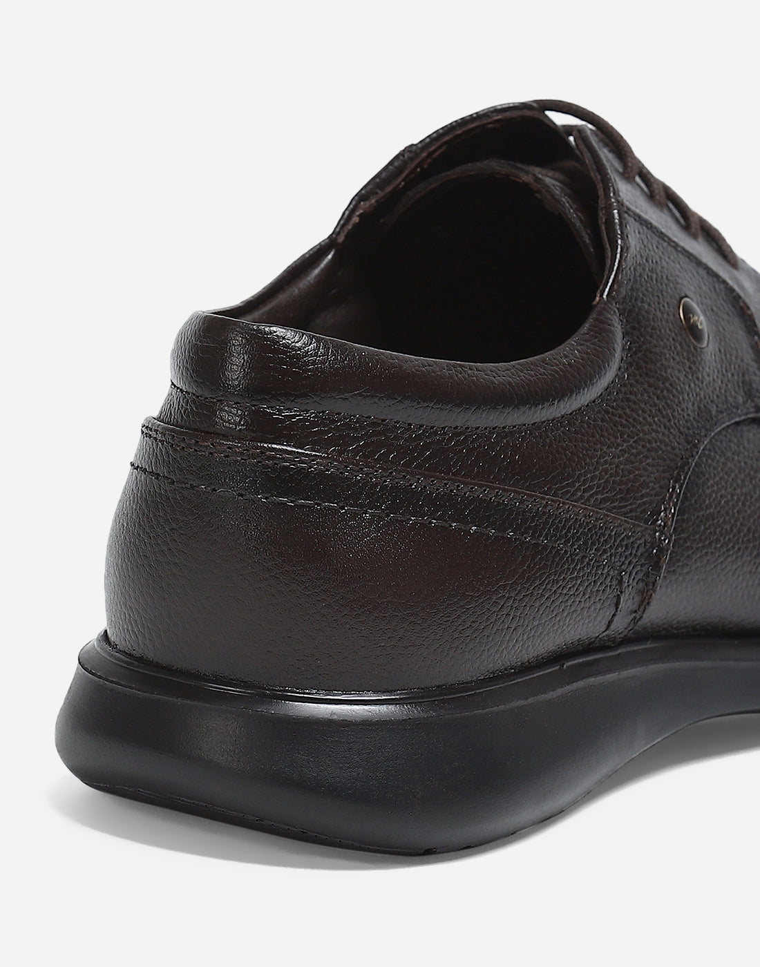 Men Brown Lace Up Genuine Leather Formal Derby