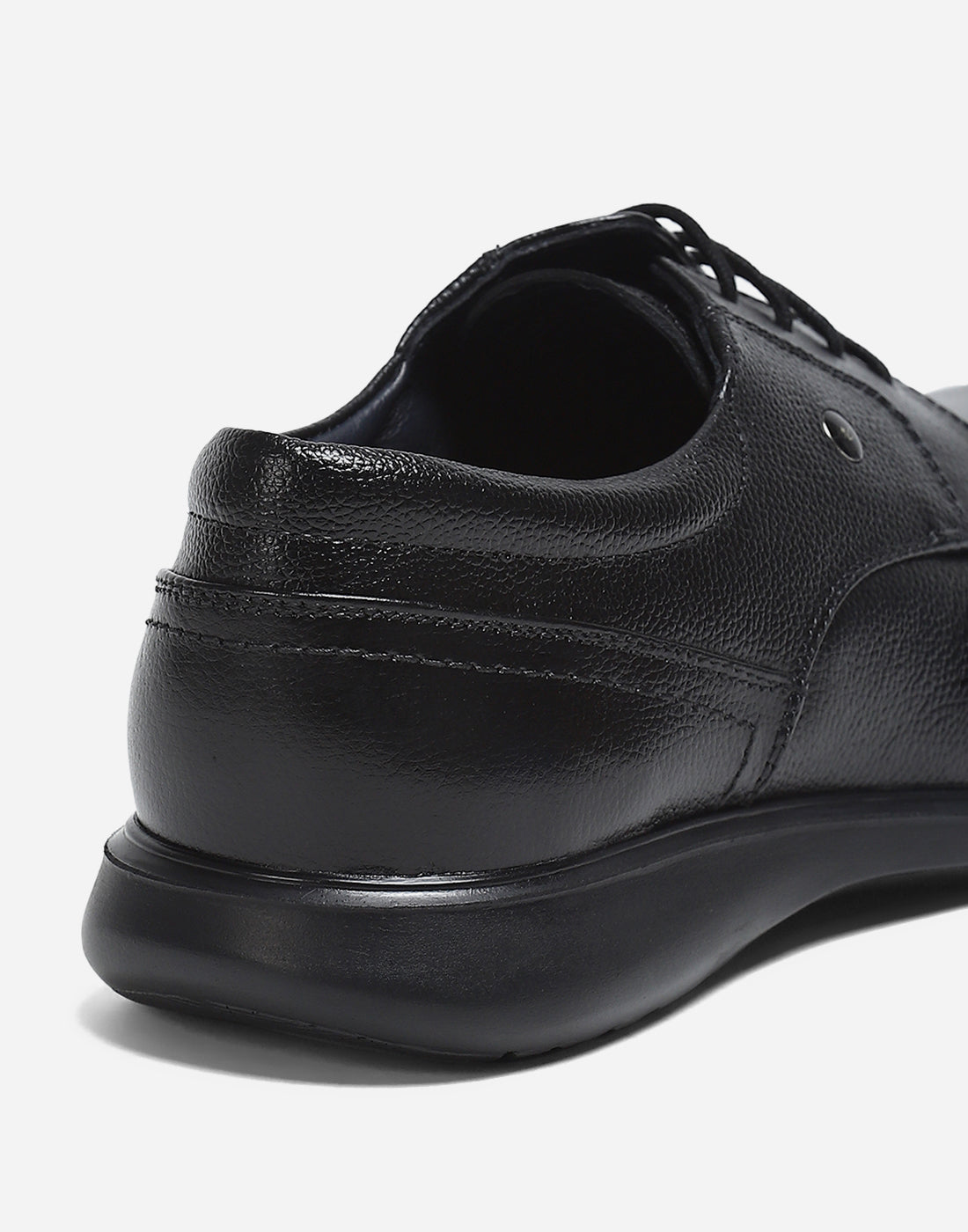 Men Black Lace Up Genuine Leather Formal Derby