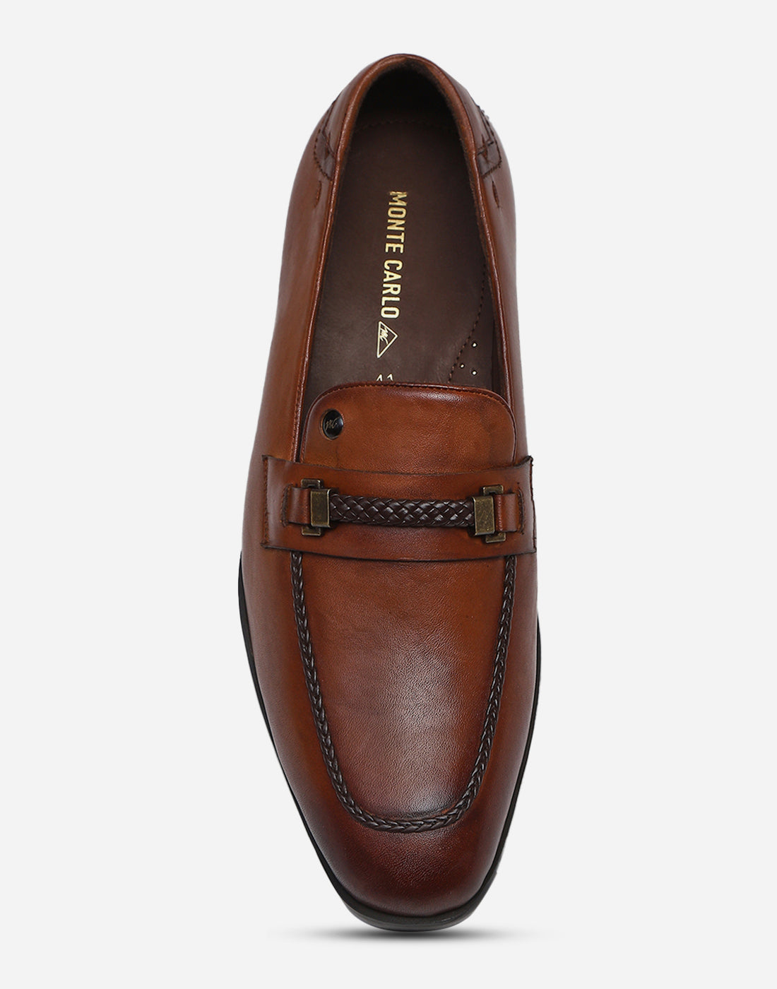 Men Tan Slip on Genuine Leather Loafers