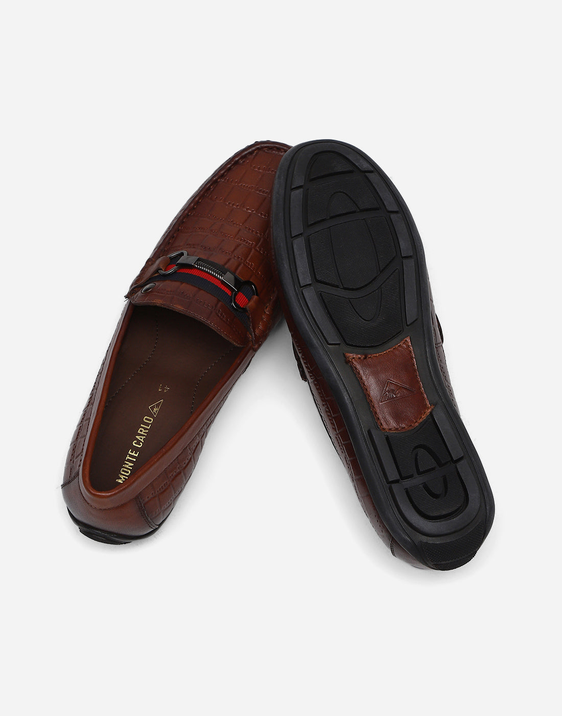 Men Tan Slip on Genuine Leather Loafers