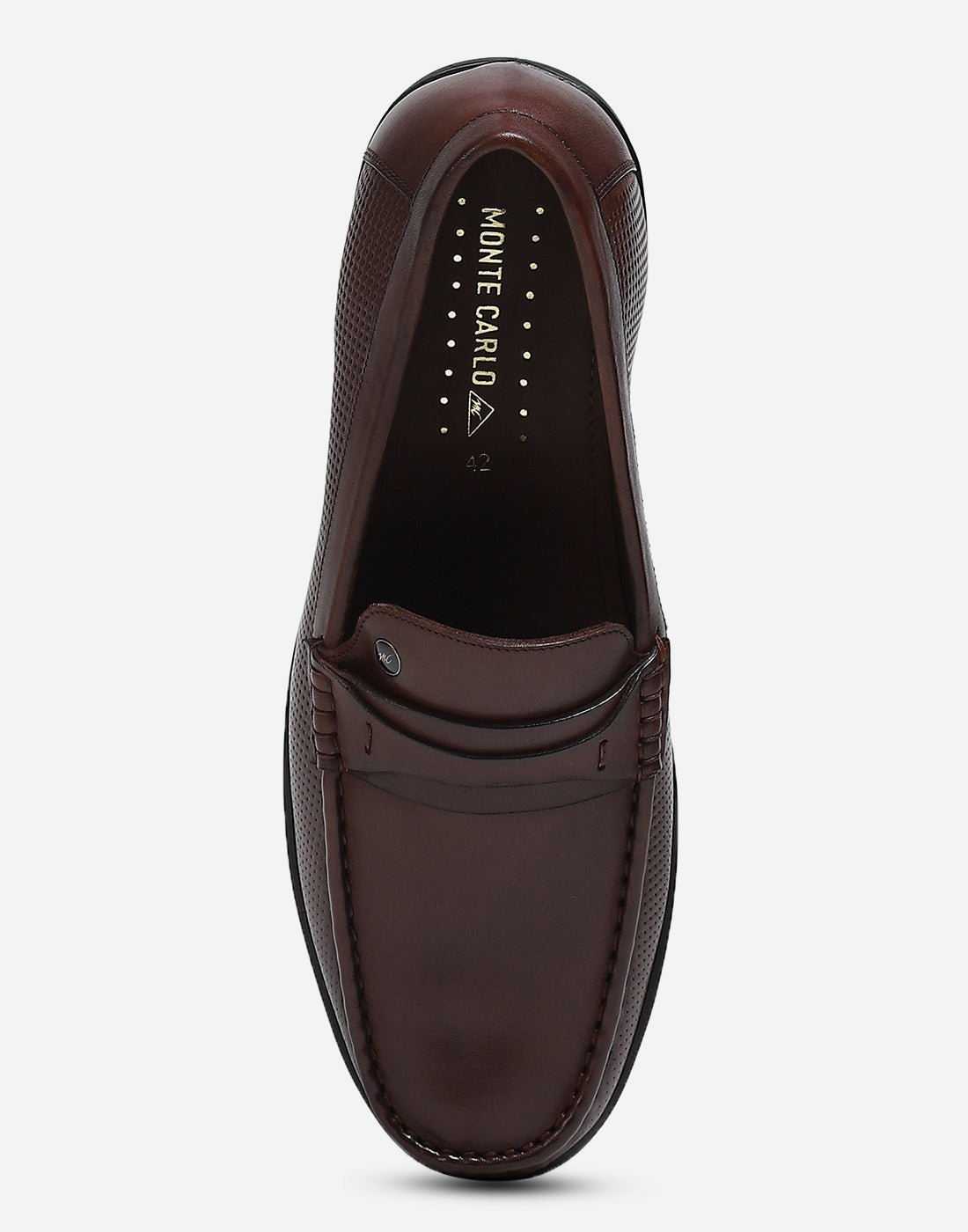 Men Brown Slip on Genuine Leather Loafers
