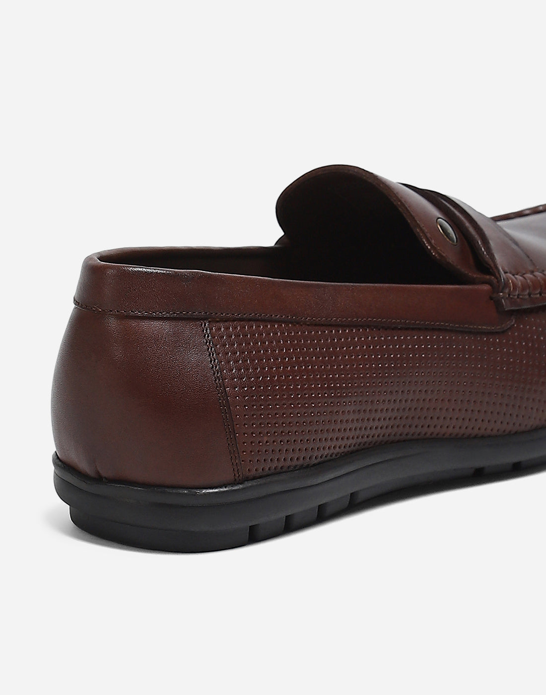 Men Brown Slip on Genuine Leather Loafers