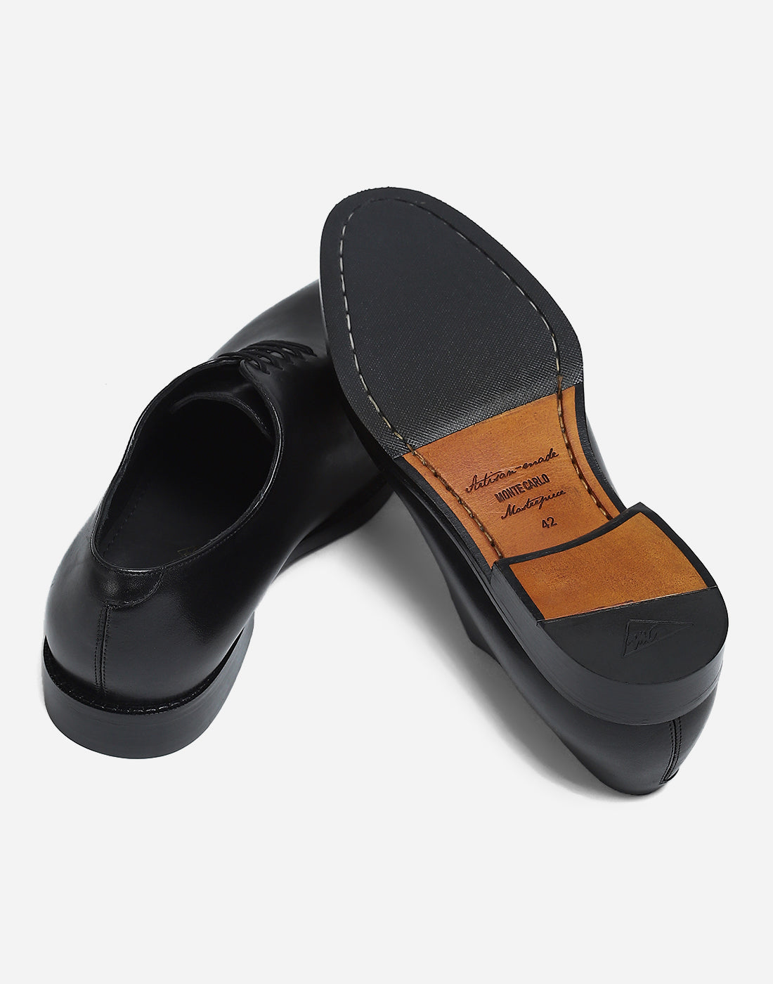 Men Black Lace Up Genuine Leather Formal Oxfords