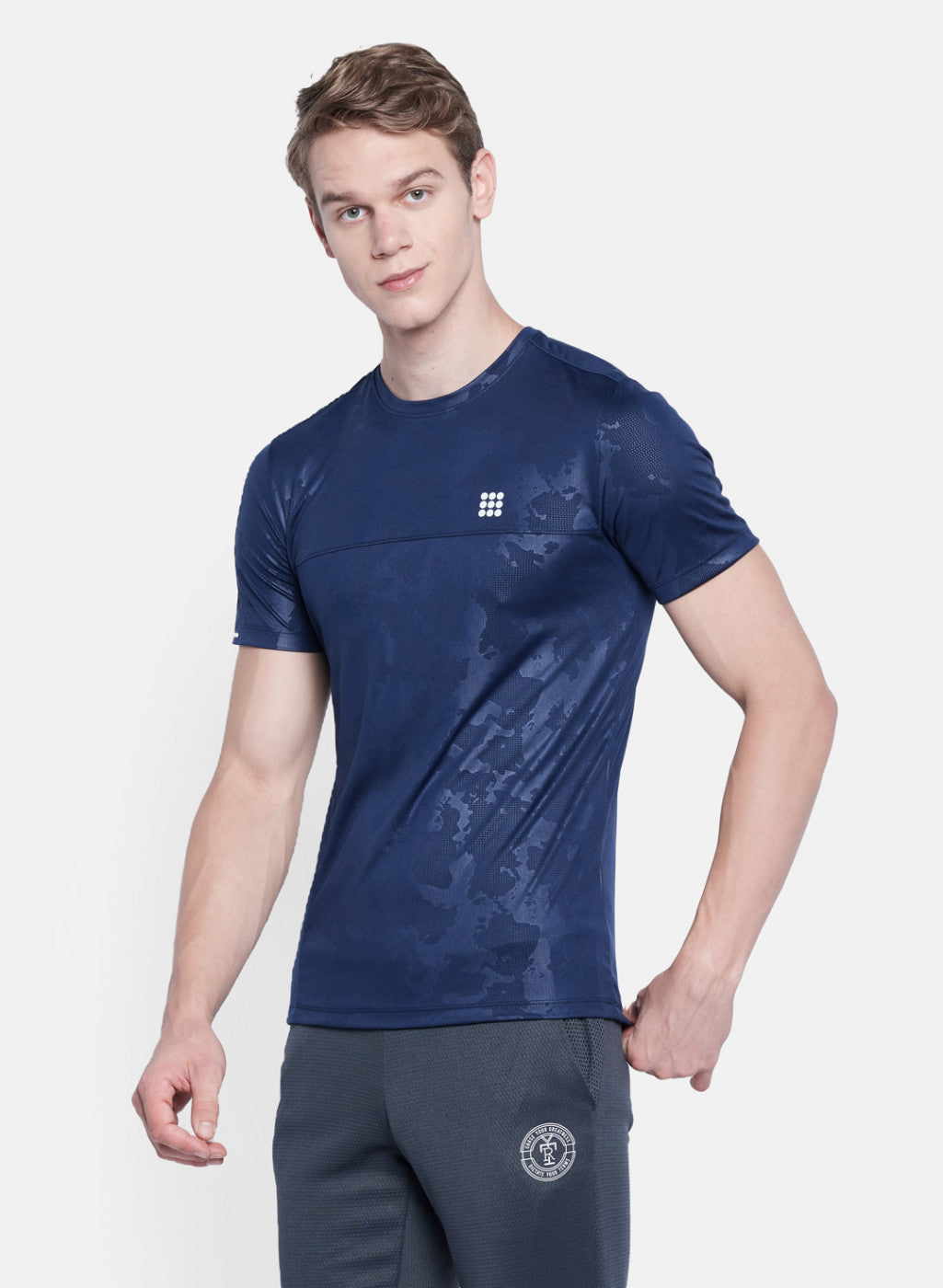 Rock.it Men Navy Blue Printed T-Shirt