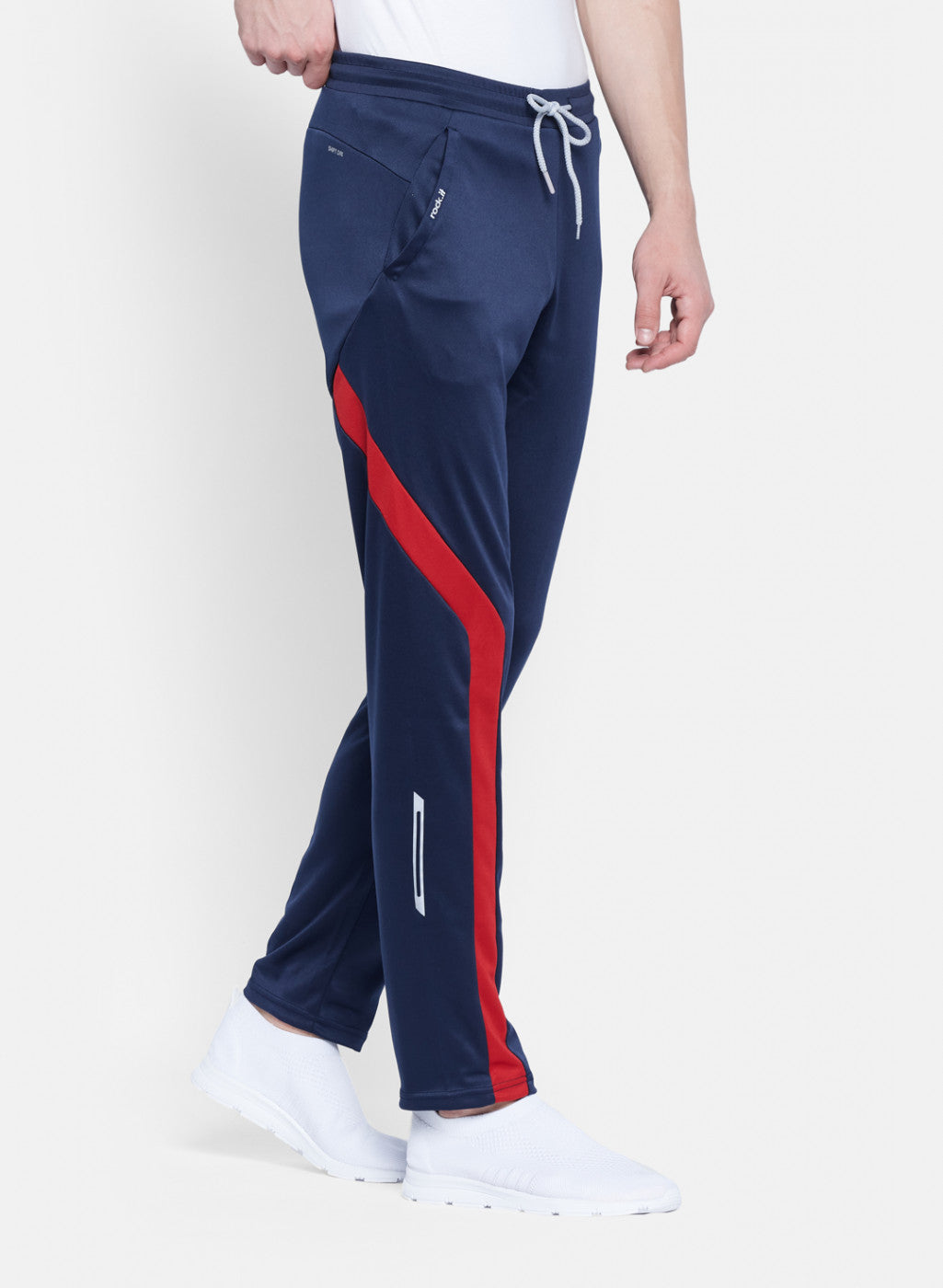 Rock.it Men Navy Blue Self Design Lower