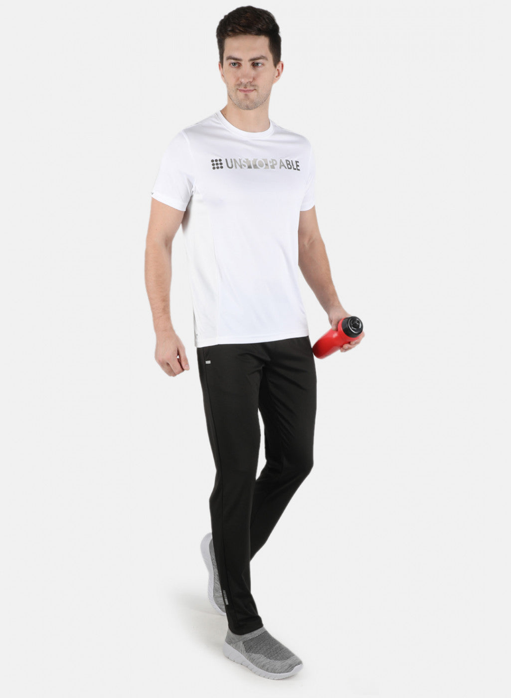 Rock.it Men Black Plain Track Pant