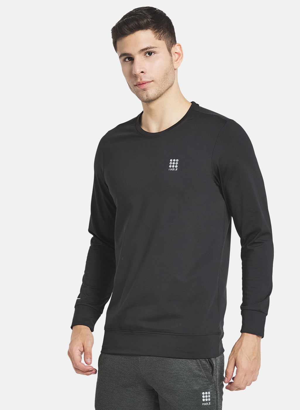 Rock.it Men Black Printed Sweatshirt