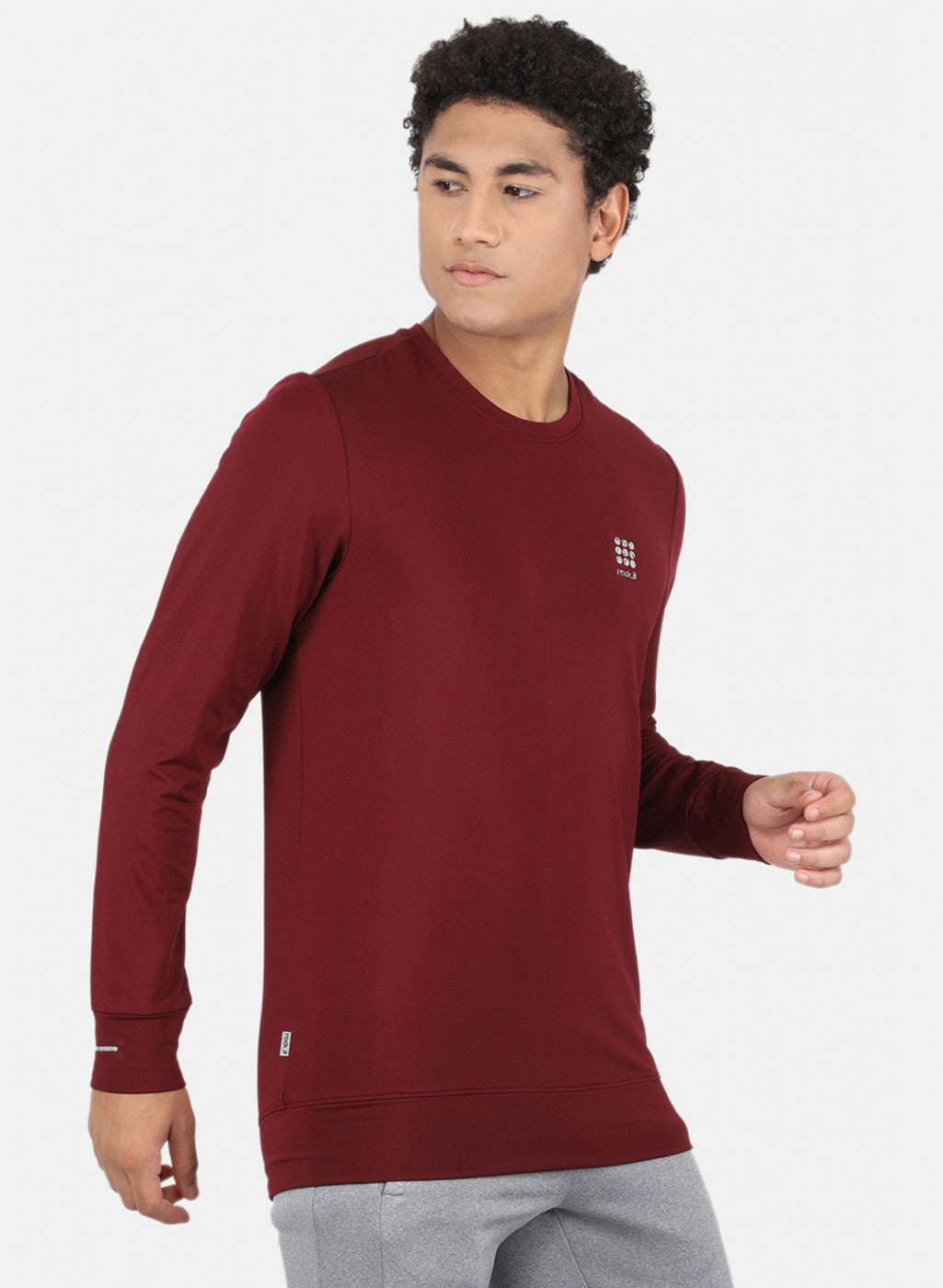 Rock.it Men Maroon Printed Sweatshirt