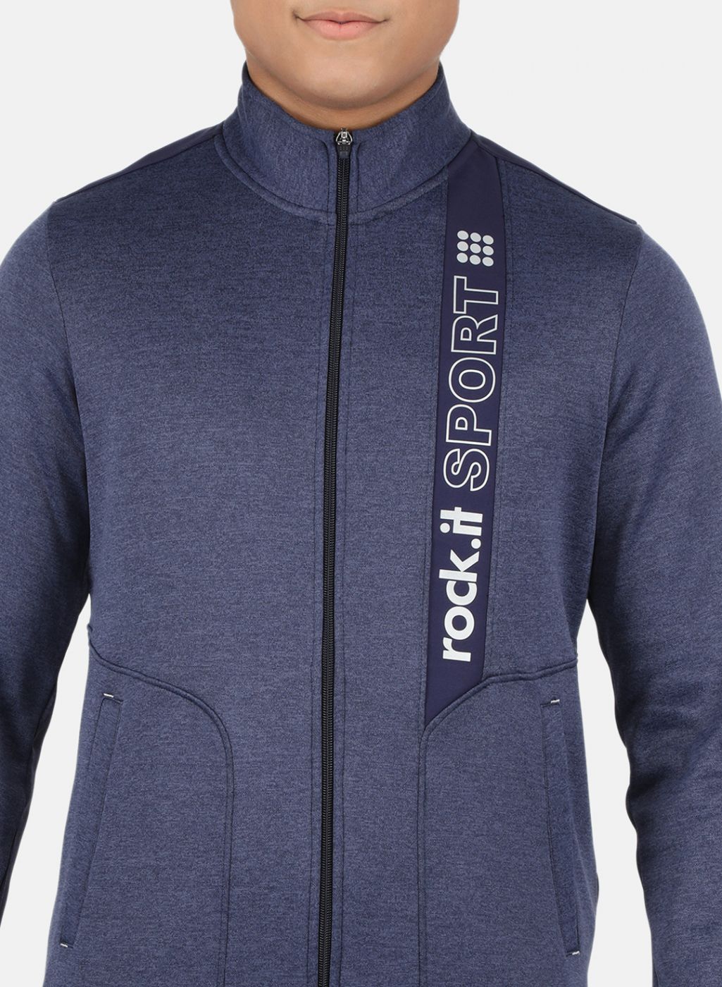 Rock.it Men Blue Printed Sweatshirt