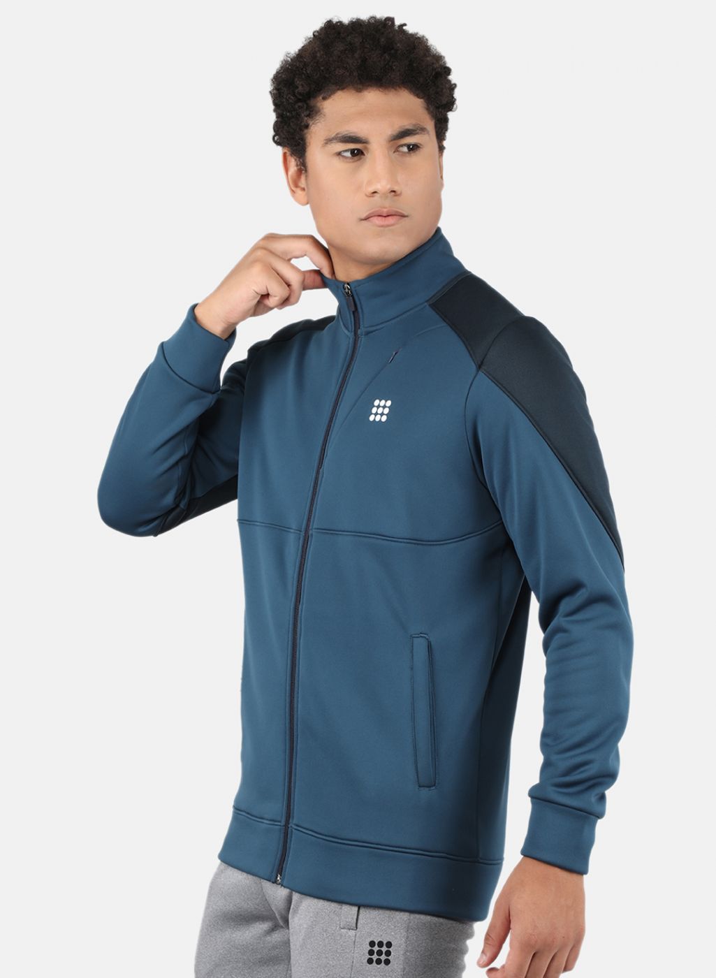 Rock.it Men Blue Solid Sweatshirt