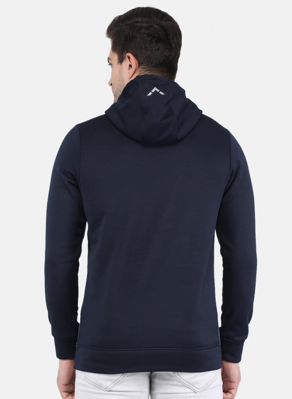 Rock.it Men Navy Blue Solid Sweatshirt
