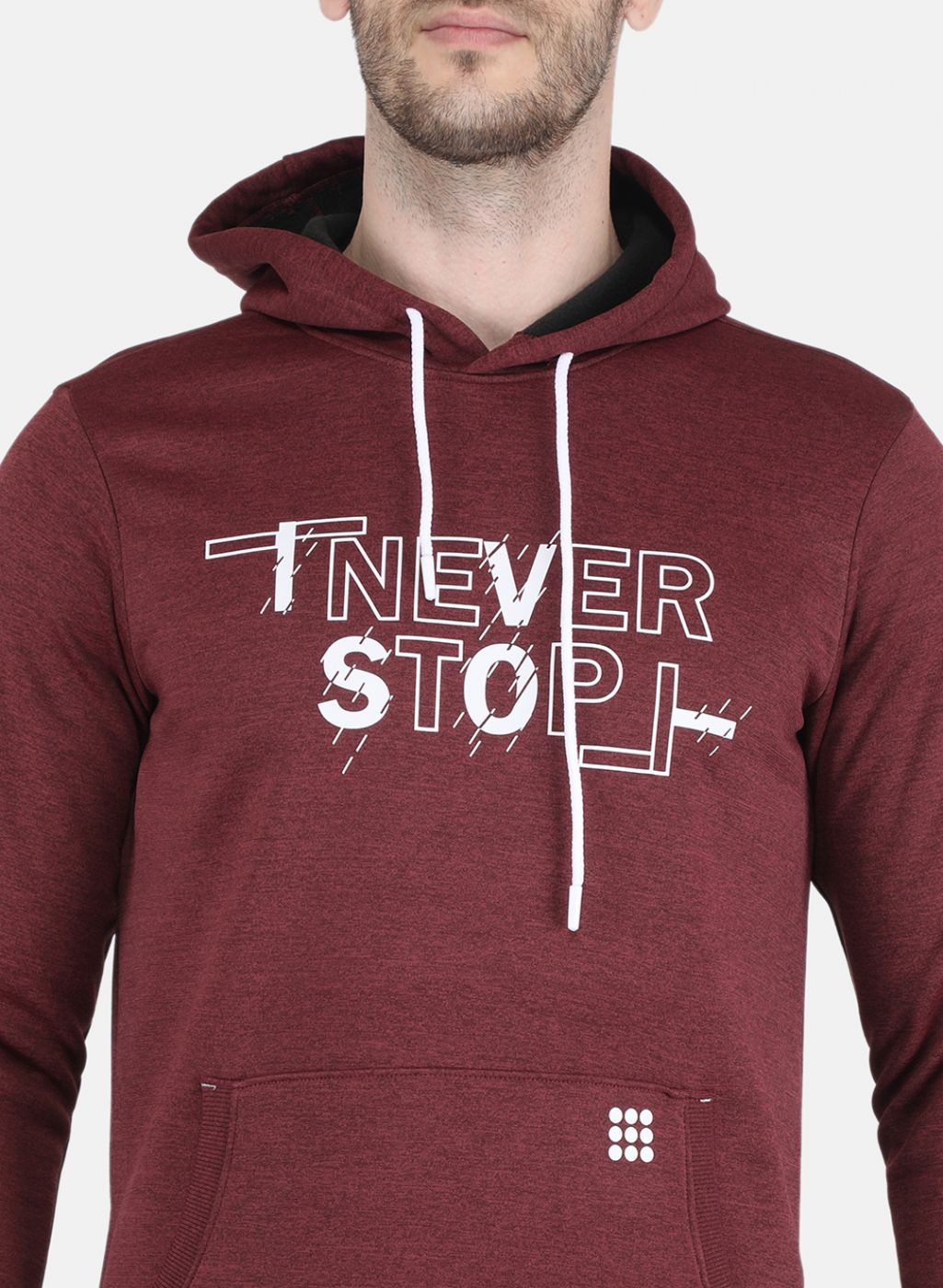 Rock.it Men Maroon Printed Sweatshirt