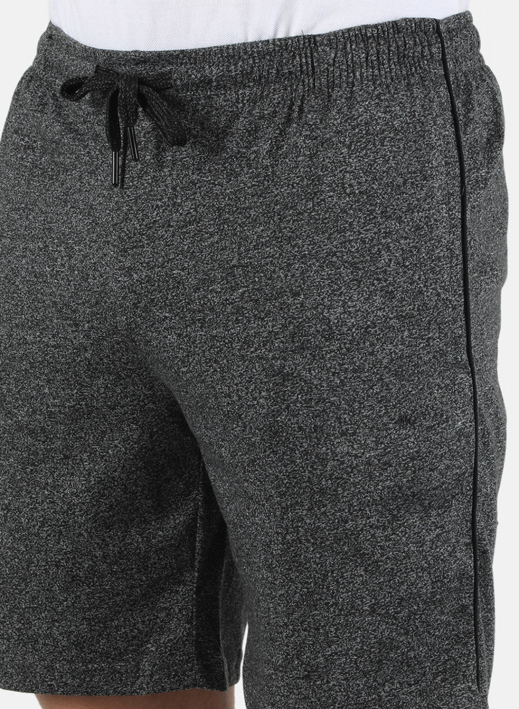 Men Black Plain Bermuda