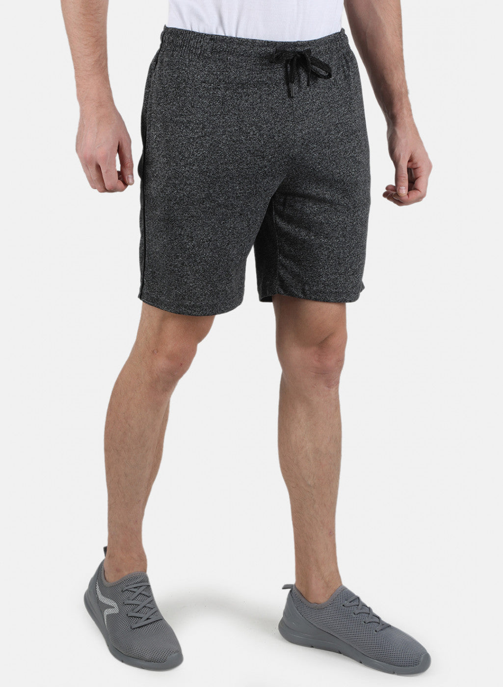 Men Black Plain Bermuda