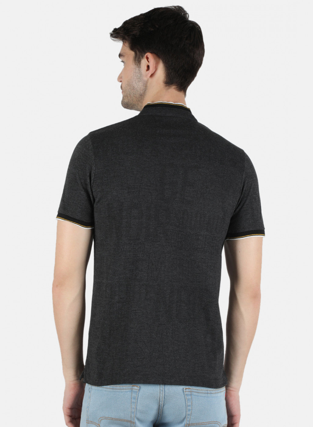 Men Black Printed T-Shirt