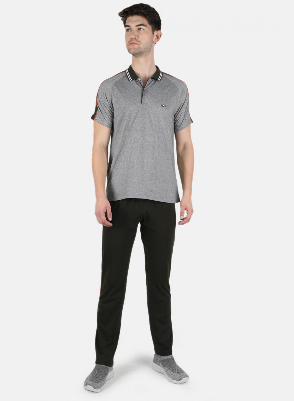 Men Olive Stripe 3 Pc Combo