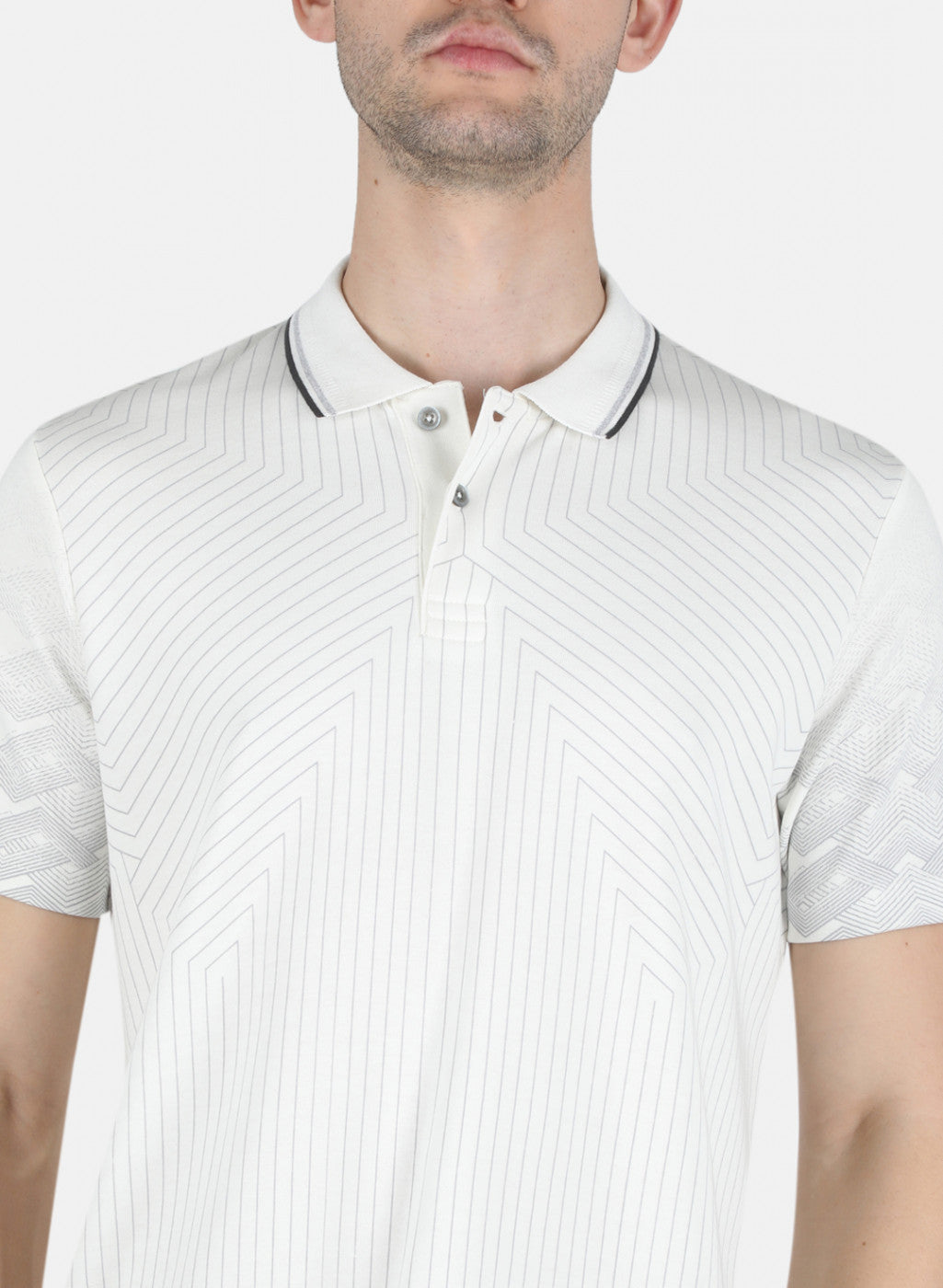 Men White Plain Lower Set