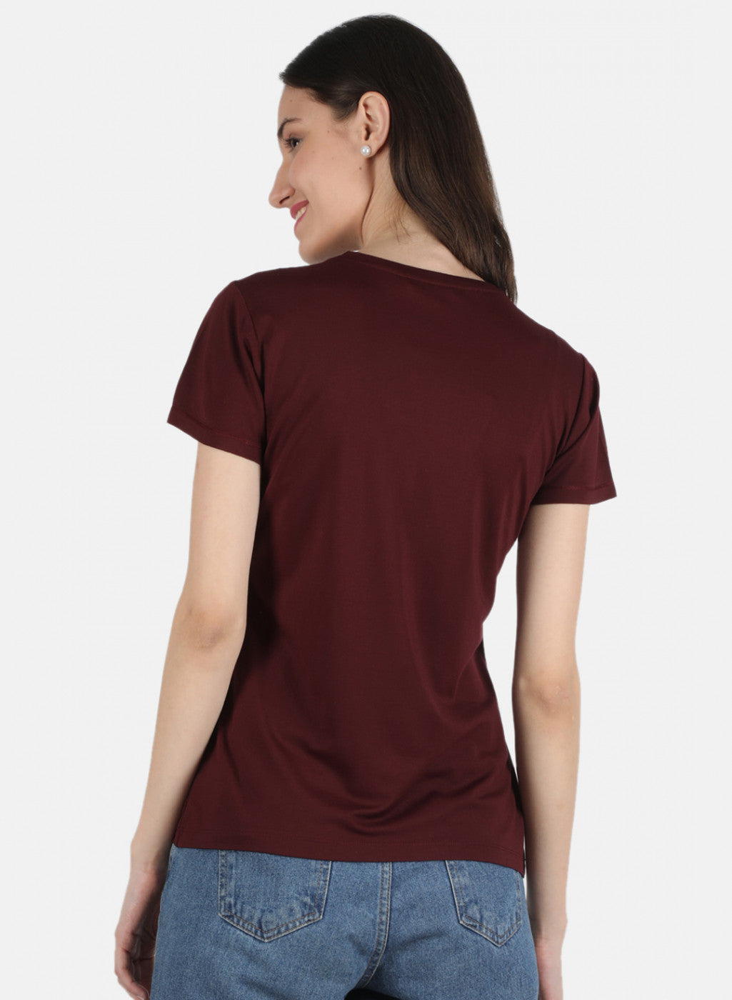 Women Maroon Printed Top