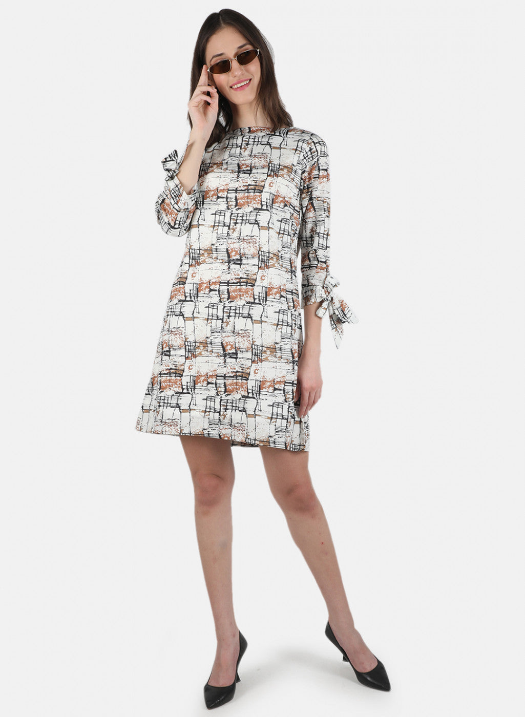 Women Brown Printed Tunic