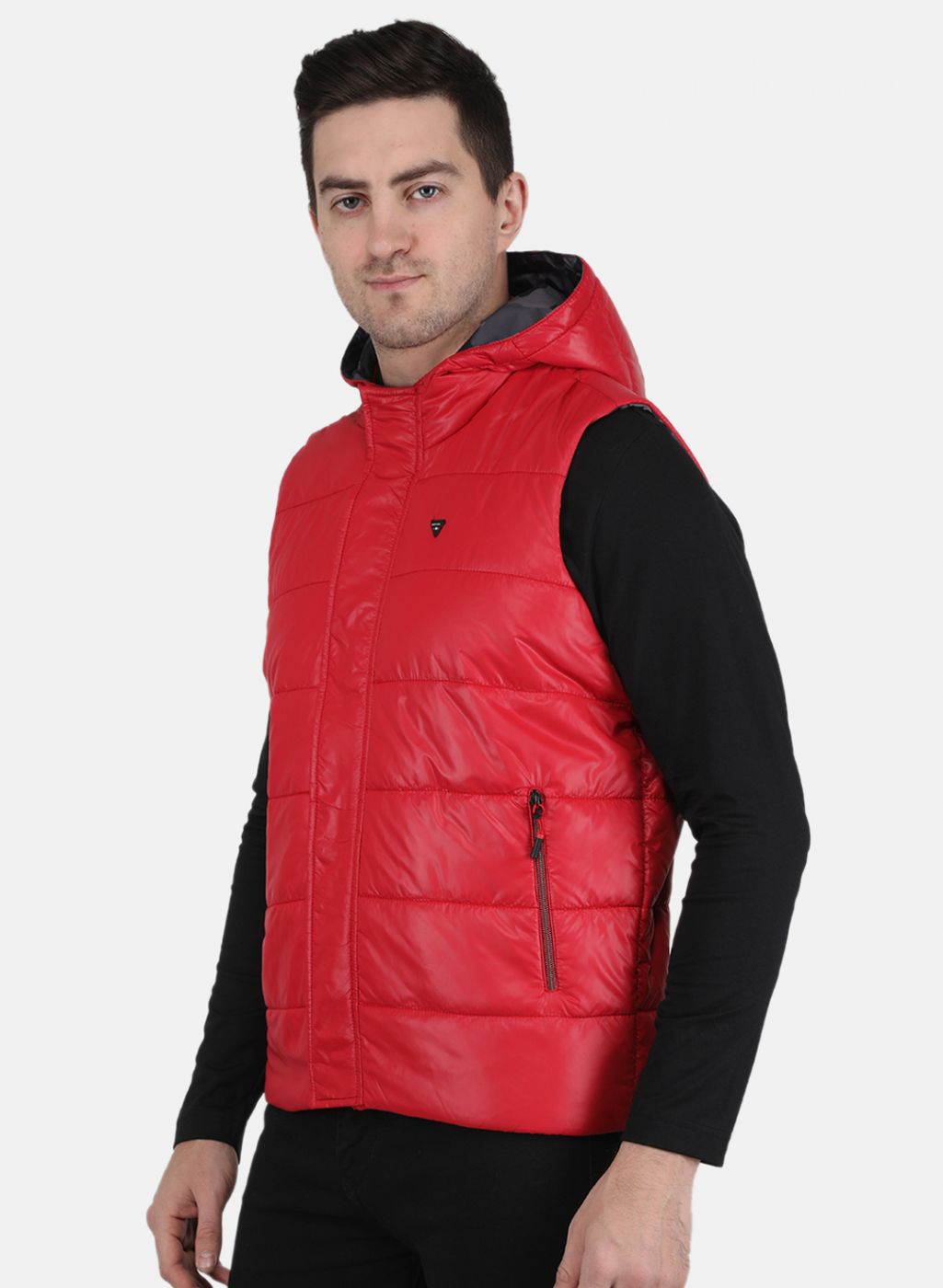 Men Red Solid Jacket