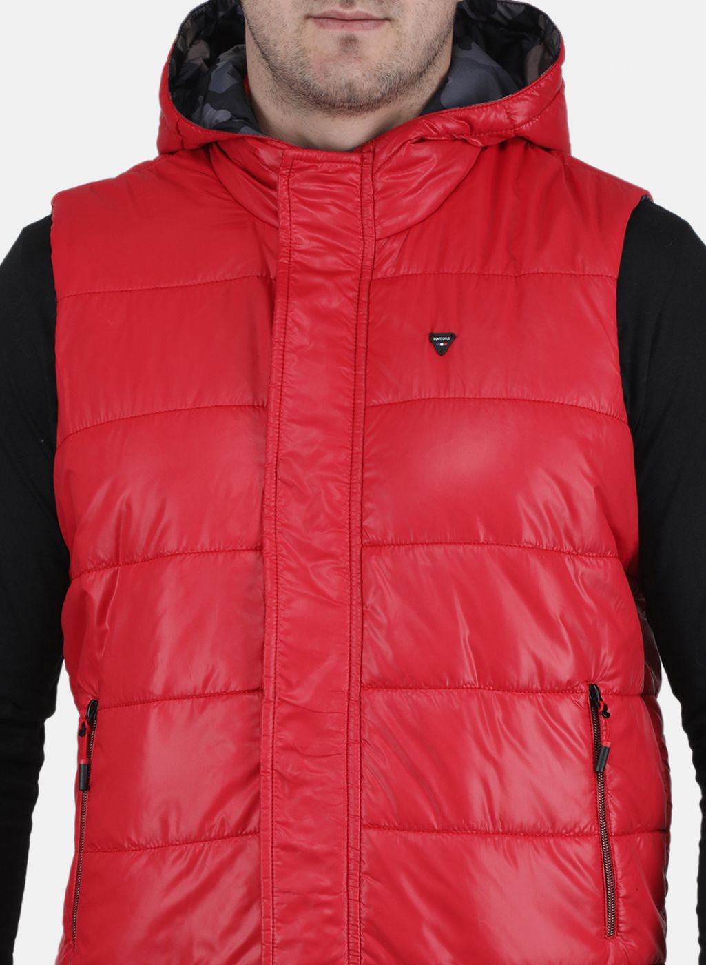 Men Red Solid Jacket