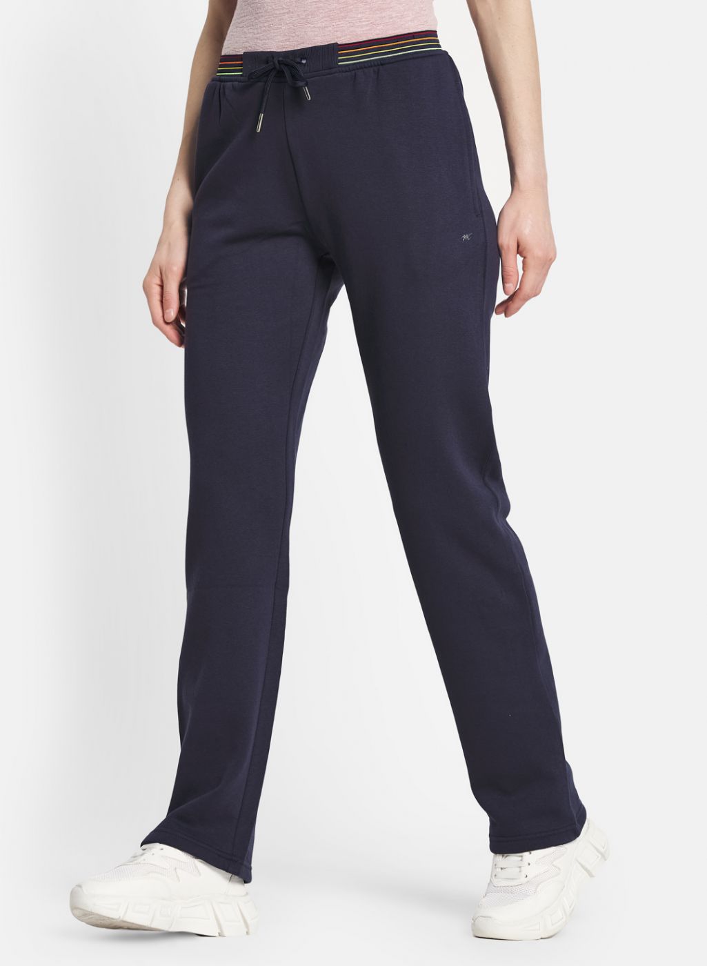 Women Navy Blue Regular Fit Winter Lower