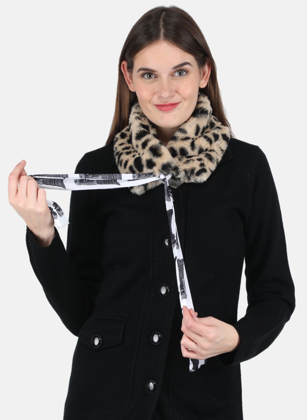 Women Beige Printed Muffler