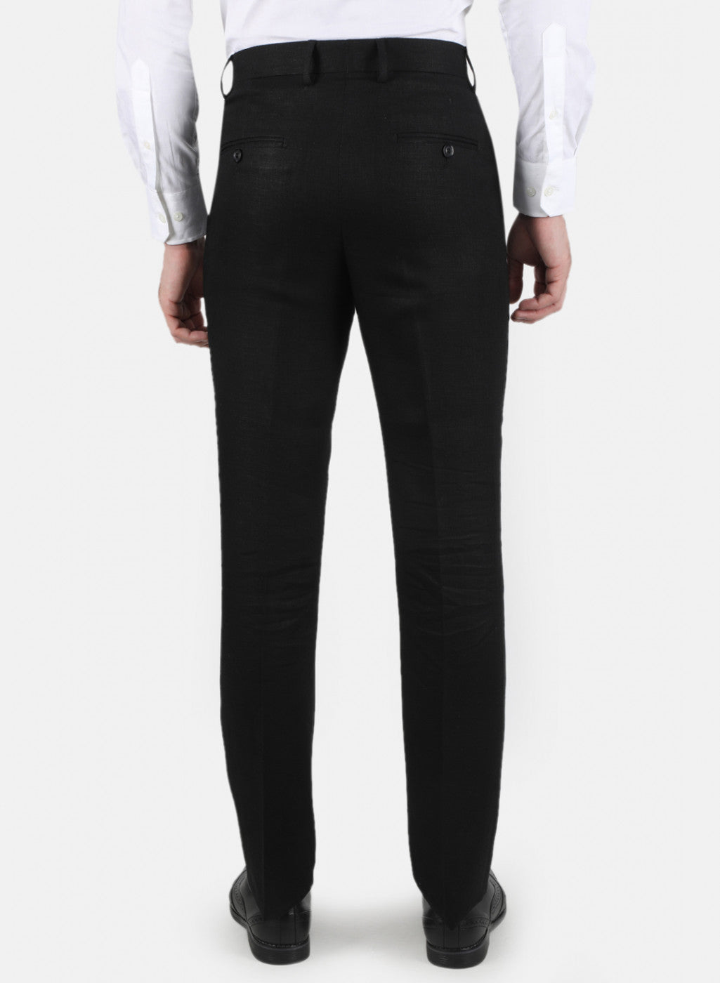 Men Black Regular Fit Trouser