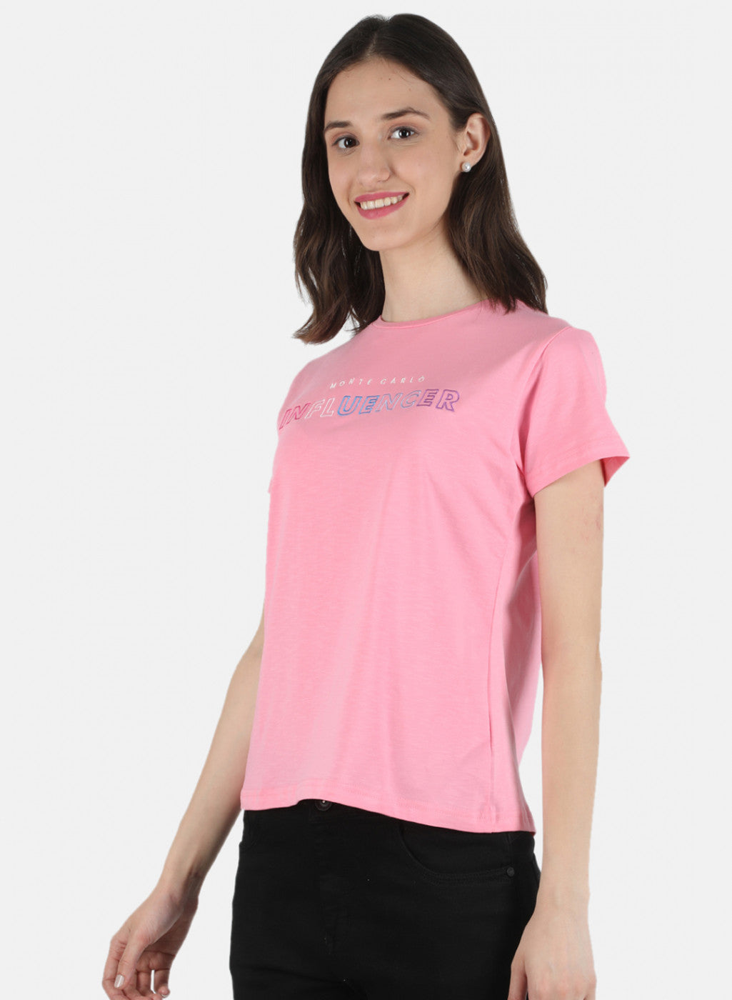 Women Pink Embroidered Top