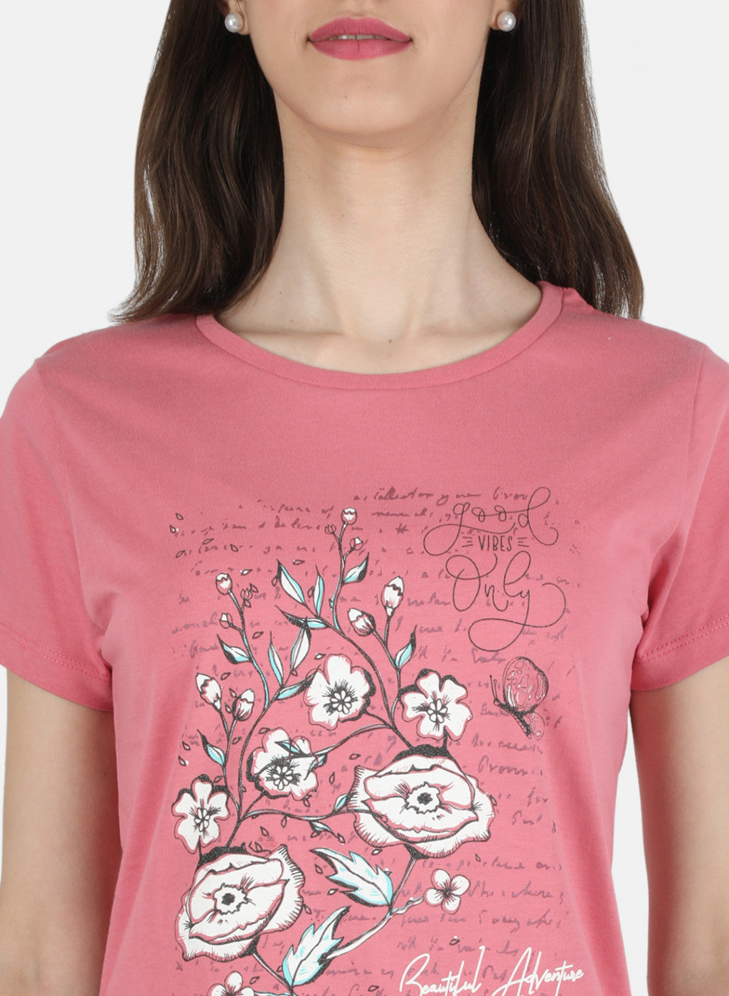 Women Navy Blue Printed Top 2Pc Set